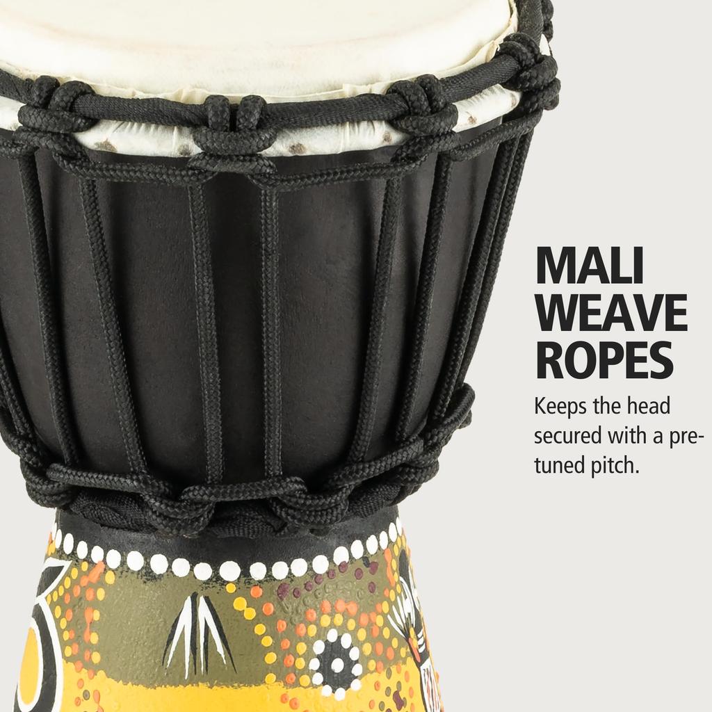 MEINL Percussion African Style Mini Djembe HDJ7-XXS Gecko Design