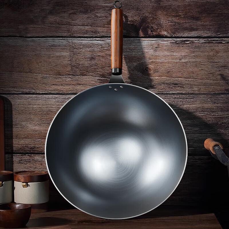 Qian Chu Huang Zhangqiu Style Blued Iron Wok