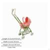 Foldable Doll Pushchair Realistic Design Mini Toy Lightweight Infant