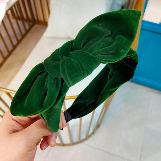 Hair Band Beautiful Rabbit Ears Comfortable Touch Pure Color Bowknot Female Head Accessories