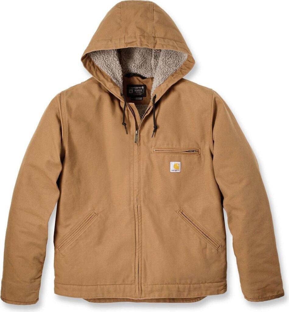 Mid-season Jacket Carhartt Washed Duck Sherpa Lined Jacket (104392) Brown