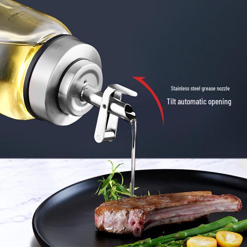 ZISIZ Edelstahl Schwerkraft Öl- und Essigspender Set