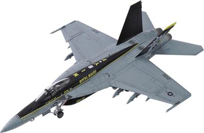 PLATZ Scale Fighter Super Hornet Royal Maces 2024 Plastic Model Kit with Masking Stickers 1/72 U.S. Carrier-Based F/A-18E VFA-27 AE-48 (Airplane)
