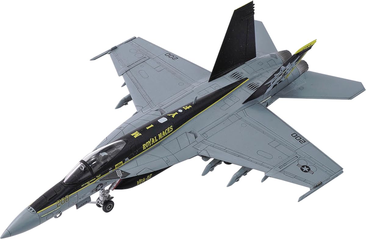 

Platz 1/72 scale U.S. Carrier-Based Fighter F/A-18E Super Hornet VFA-27 Royal Maces 2024 AE-48 Plastic Model Kit with Masking Stickers (Airplane)