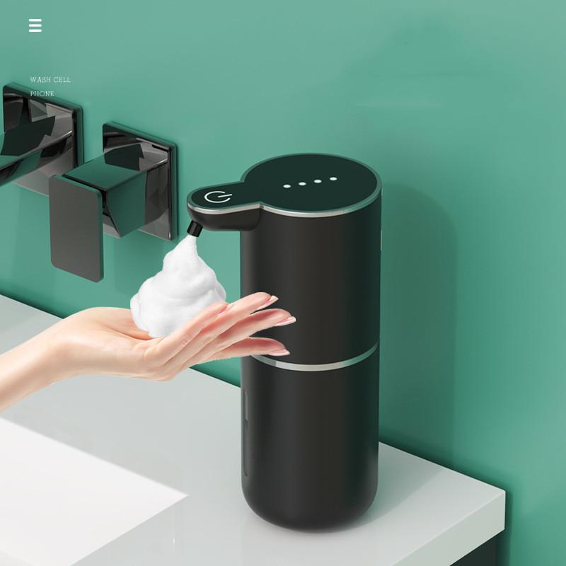 Automatic Hand Soap Dispenser, Touch Free Electric Shampoo Bottle, USB Rechargeable with Infrared Sensor for Bathroom Accessory