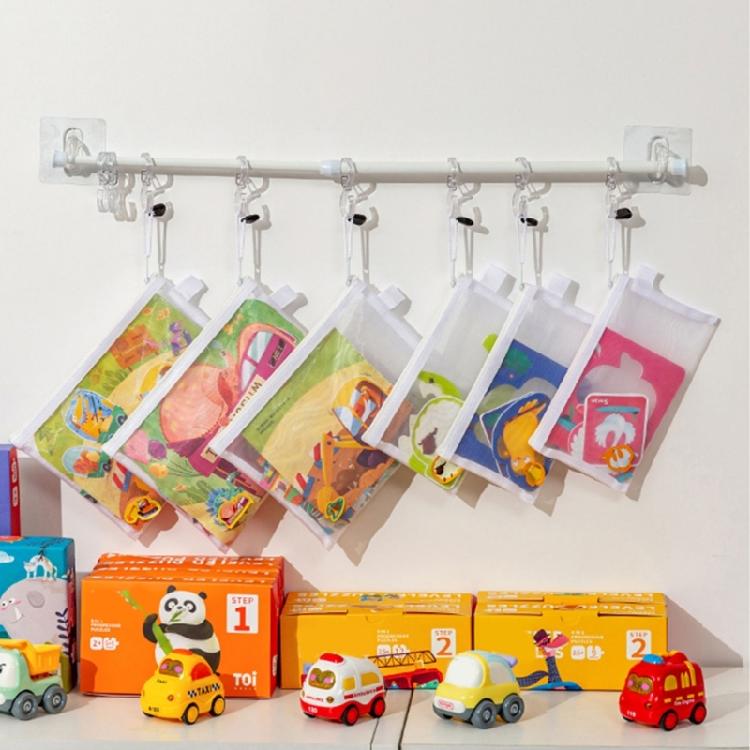 Mesh Sorting Pouches For Building Blocks Puzzle Zippered Closure Transparent Storage Solution For Small Toy