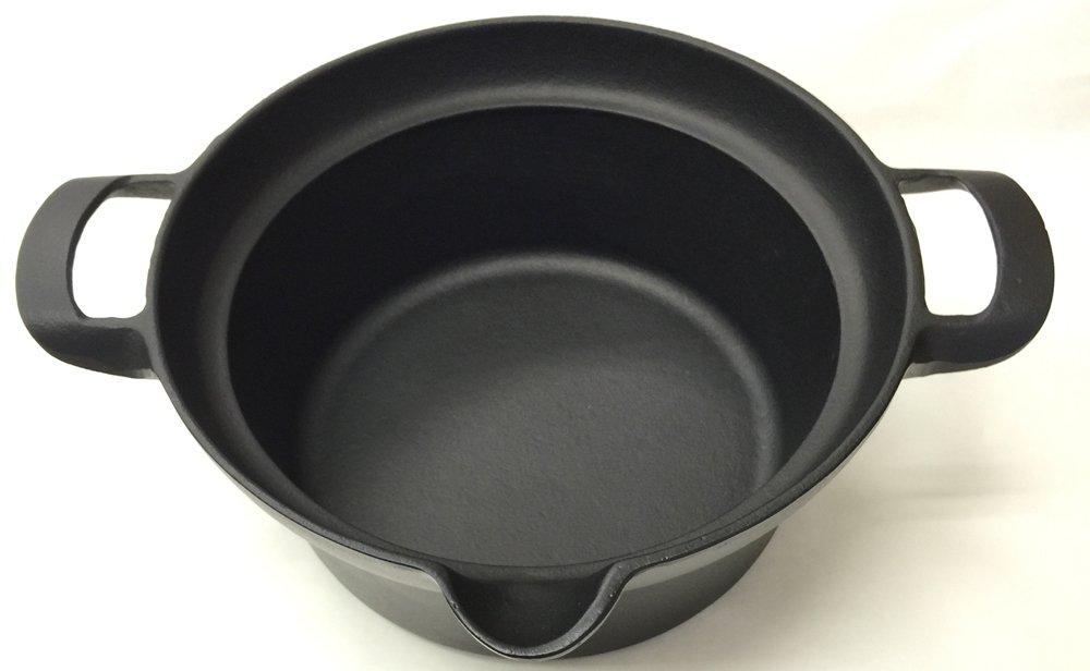 Nanbu Iron Craft Deep Fryer, 22cm, Iron, Made In Japan, 1.8L, Black, IC-011