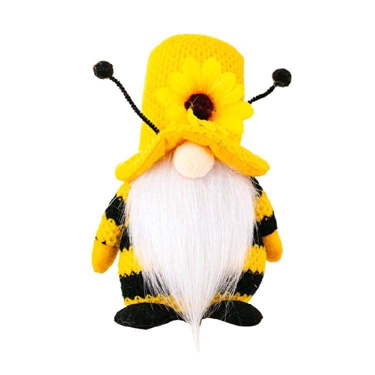 Flower Bumble Bee Gnomes Scandinavian Tomtes Swedish Ornaments for Kitchen Shelf