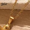 High-quality Necklace Flower for Women Metal Pendant Charming Hypoallergenic Jewelry