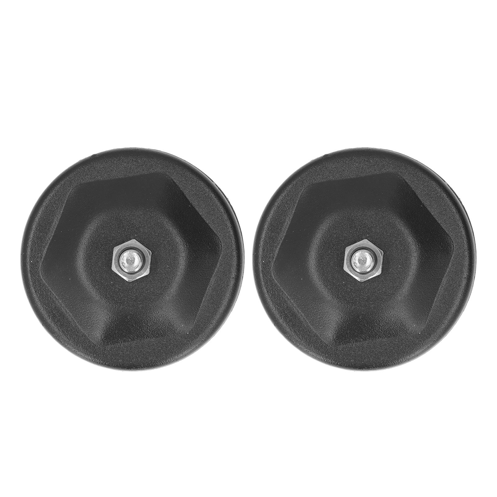 

2pcs Magnetic Mounting Base Antiscratch Nondestructive Installation Black Universal for LED Light