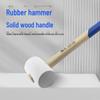 Tengda Solid Wood Handle Rubber Hammer for Tile Installation and Decoration