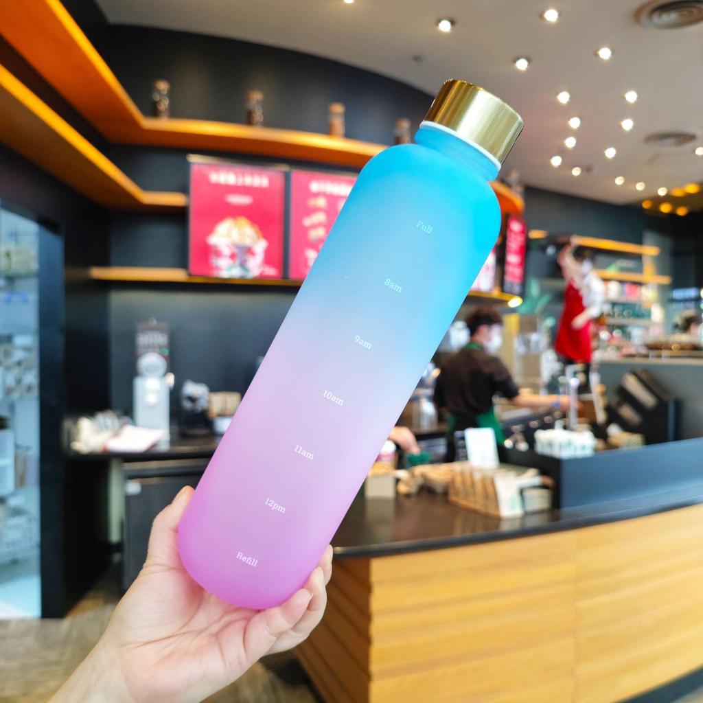Korean Style Large Capacity Straw Water Bottle - Cute, Portable, for Women, Men, and Students