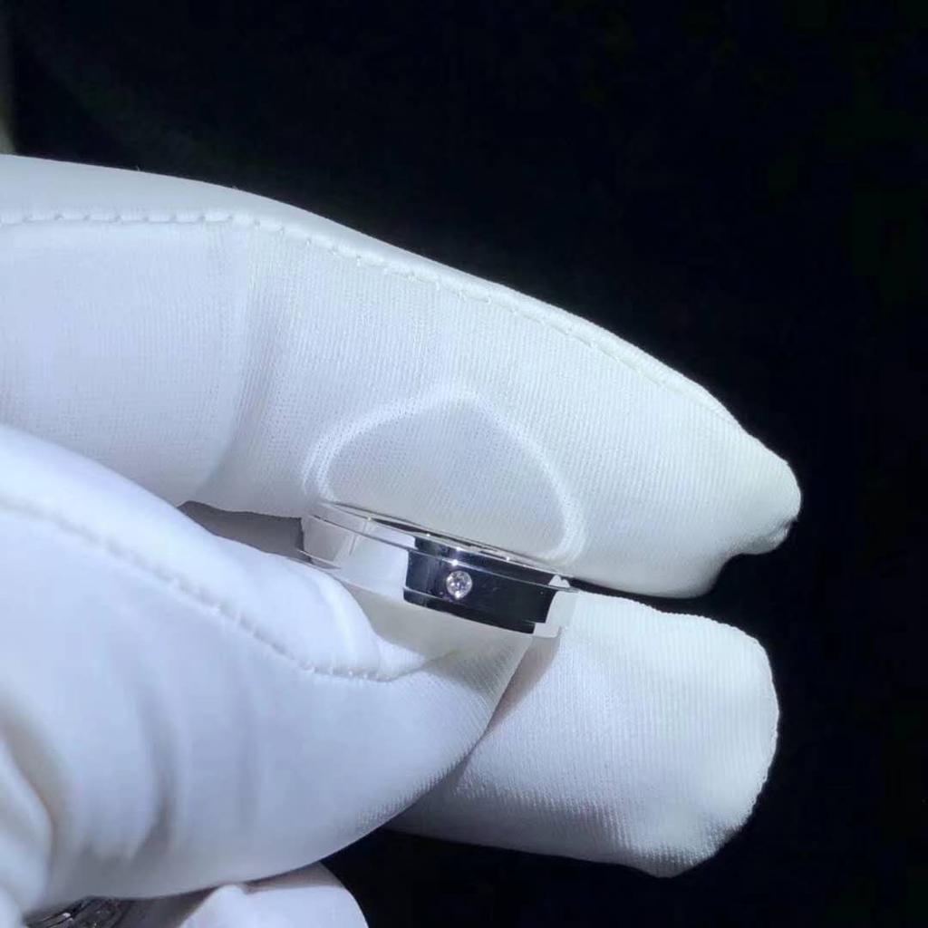 Buyee 925 Silver Couples Ring White Zircon Ring Finger Ring for Women Men Fashion Classic Wedding Fine Jewelry Circle