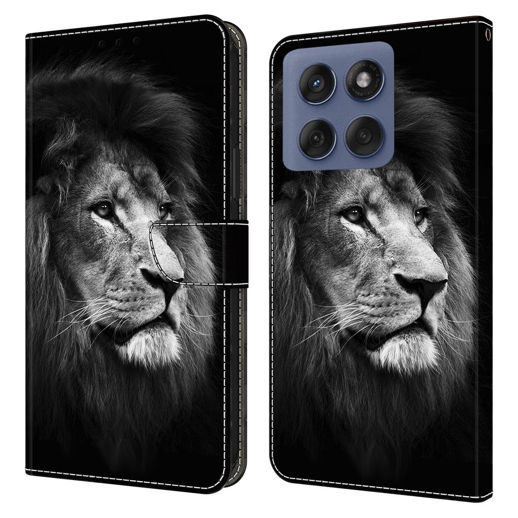 For Motorola Edge 60 Pro 5G Wallet Case Pattern Printing Stand Leather Flip Phone Cover