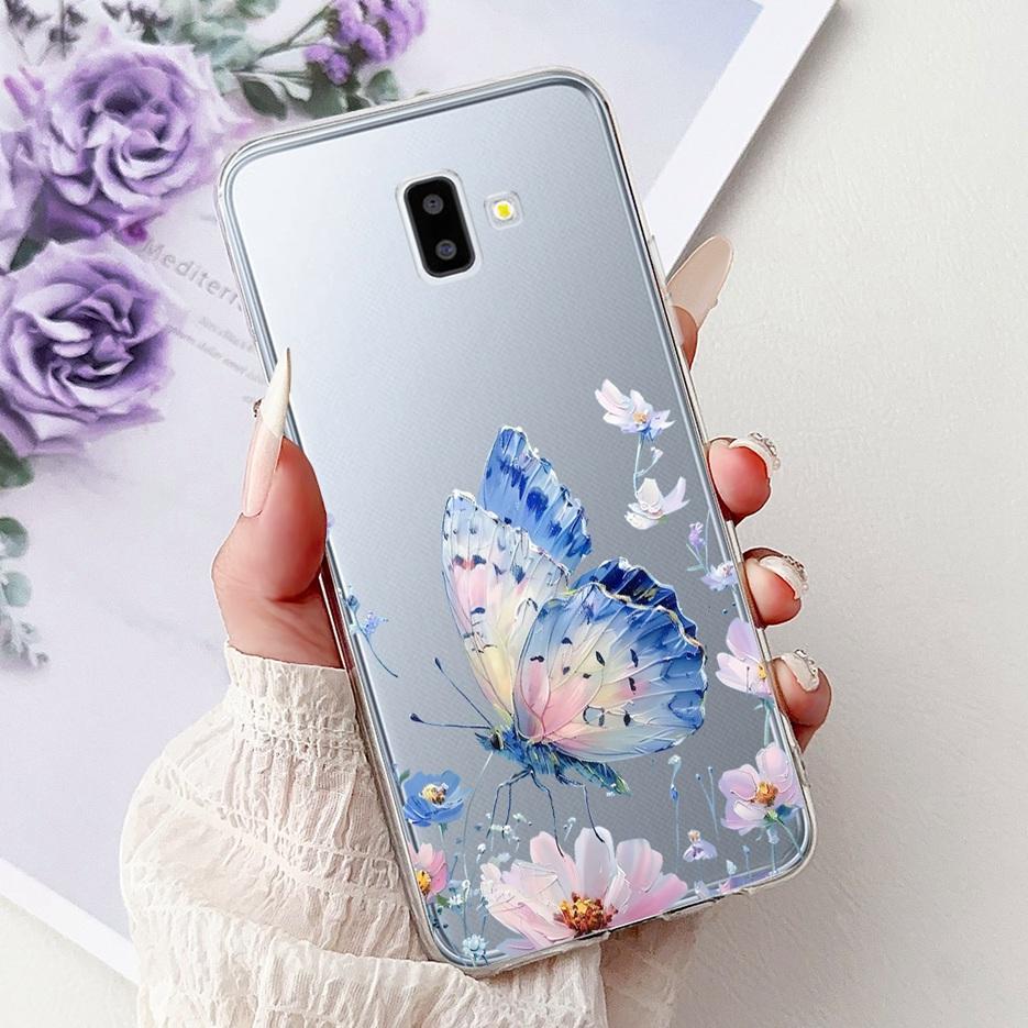 For Samsung Galaxy J6 Plus Case SM-J610F Cute Fashion Love Heart Painted Cover Soft Silicone Case For Samsung J6 J600F J6+ Shell