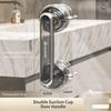 Bathroom Suction Cup Grab Bar, Non‑Slip Waterproof Removable Door Handle for Sliding Door, Wardrobe & Cabinet, No Drilling
