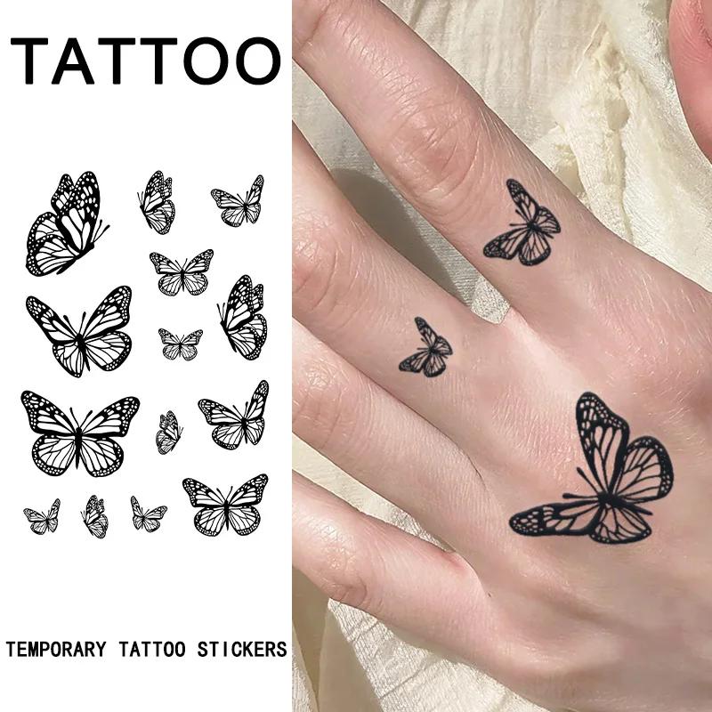 

Butterfly, 1Pc Waterproof Temporary Tattoo Stickers, Long-lasting Waterproof for One to Two Weeks, Fake Tattoo for Man and Women