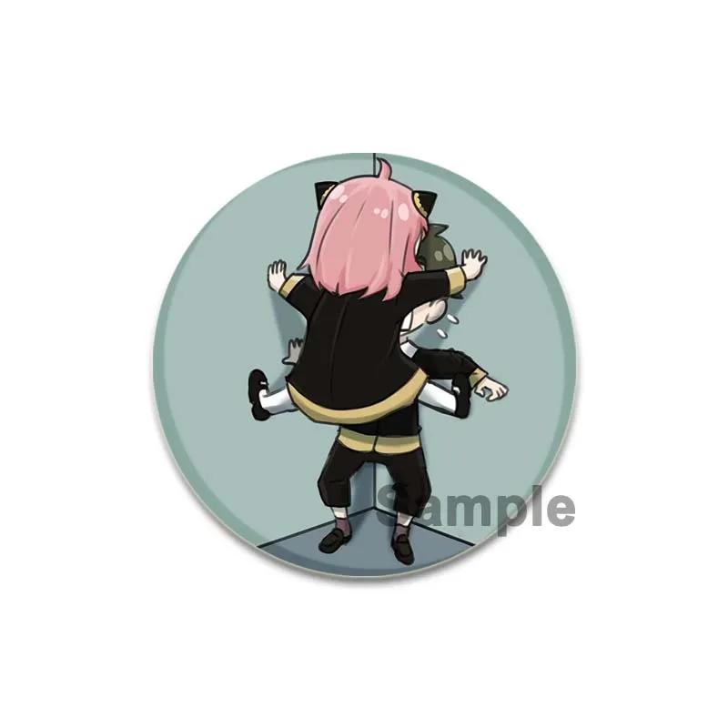 32/44/58mm SPY X FAMILY Enamel Pin Cute Anime Brooches Anya Forger Damian Lapel Pins Cartoon Badge Backpack Hat Jewelry Accessories Gift