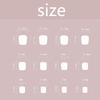 24 pezzi Unghie Finte Acriliche Lucide Corte Quadrate da Premere con Punte Francesi Adesive Manicure per Donne e Ragazze