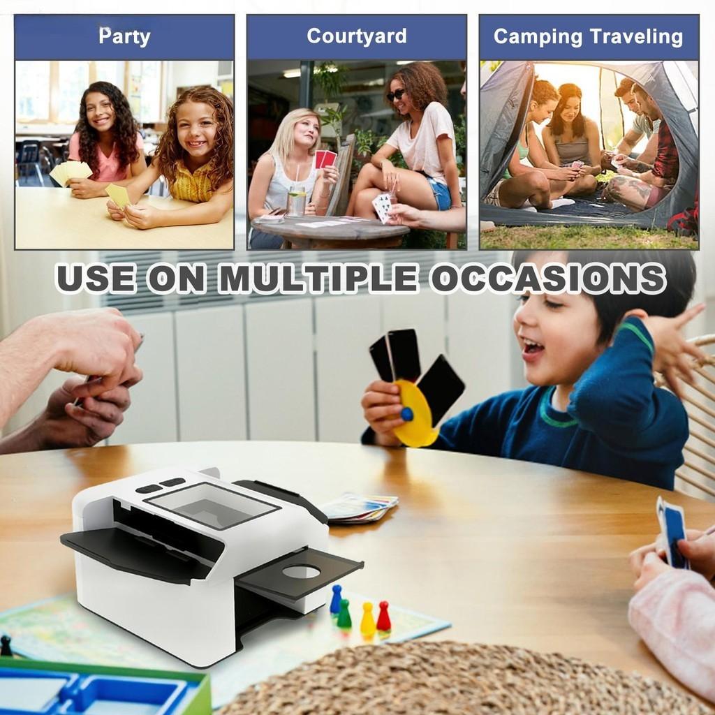 Small Automatic Card Shuffler Party Portable Electric Shuffler USB Rechargeable Automatic Poker Shuffling Machine