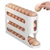 4 Layers Automatic Egg Roller New Household Kitchen Dedicated Egg Roller Rack Space Saving Large Capacity Egg Organiser