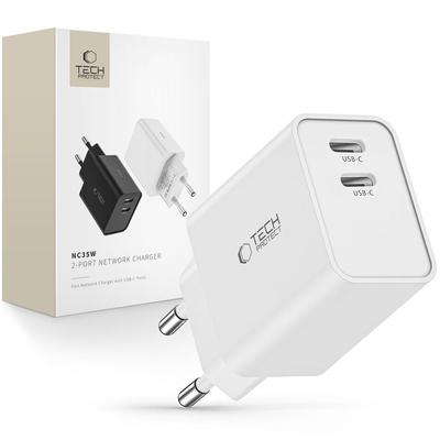 Tech-Protect C35W 2-Port Network Charger Pd35W White