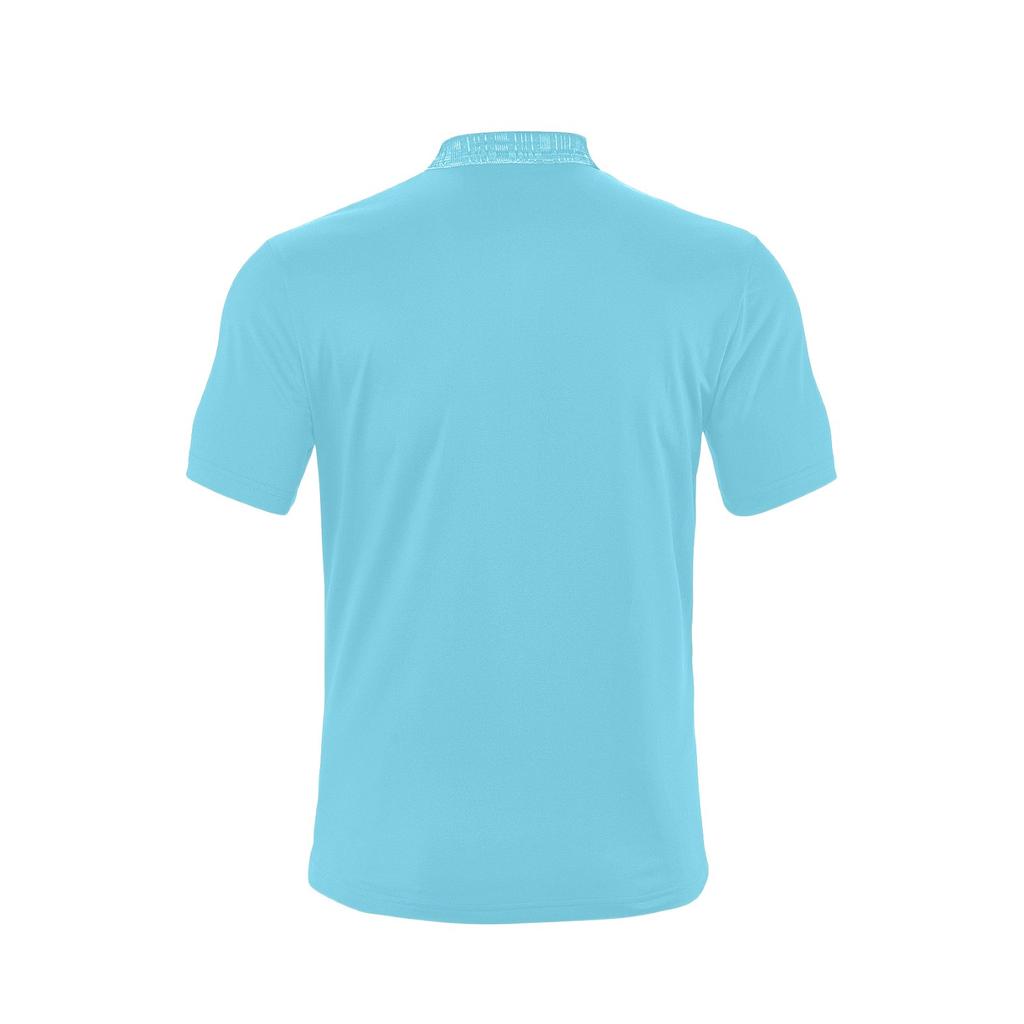 Summer Men Stand Collar Short Sleeve T-shirt Men