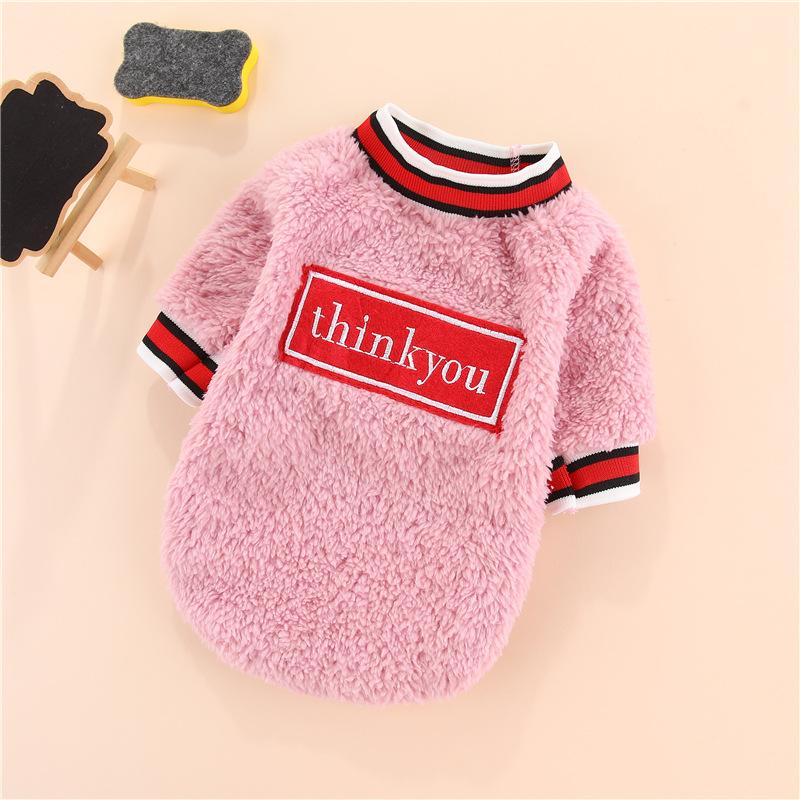 Autumn and Winter New Warm Two-legged Dog Pet Products Cat Clothes Small Medium and Large Dog Teddy Velvet Clothing