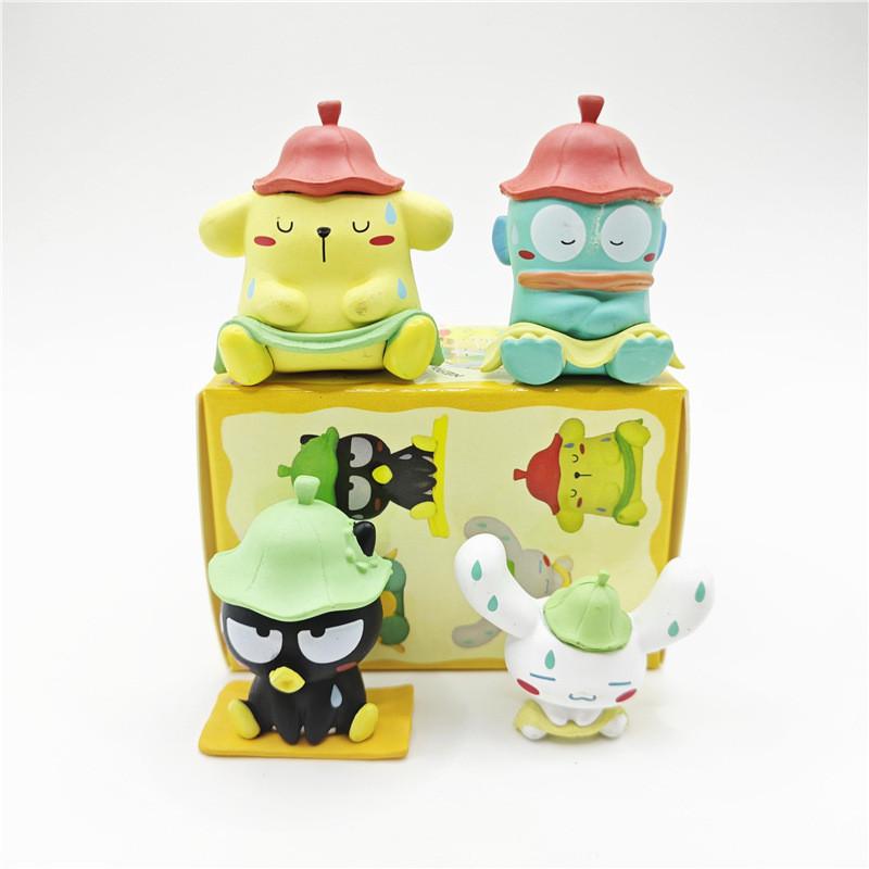 Cute Pvc Blind Box Figures Featuring Sanrio Sauna Penguins And Clownfish Toys Models