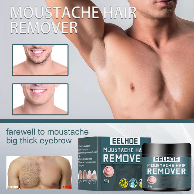 Mens Chest Hair Removal Cream Painless Fast Beard Leg Armpit Hair Remover Gentle Non Irritating Whitening Smoother Skin