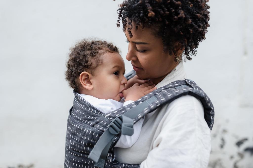 Boba X Baby Carrier Imported from [Officially Japan] (Designer (Denim Rain))