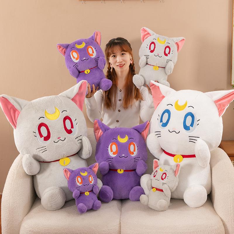 

Sailor Moon Cat Plush Doll Pendant - Boutique Gift & Arcade Toy 23cm (0.17kg) фиолетовый