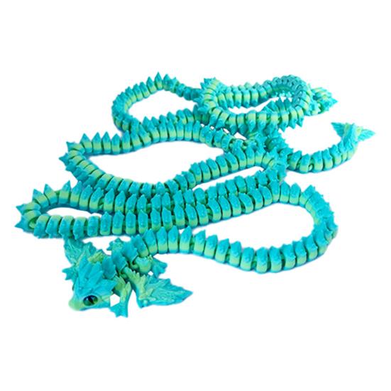 3D Printed Dragon Toy 5.2Ft Articulated Dragon Animal Model Desktop Dragon Decoration Funny Fidget Toy Festival Gift for Friends
