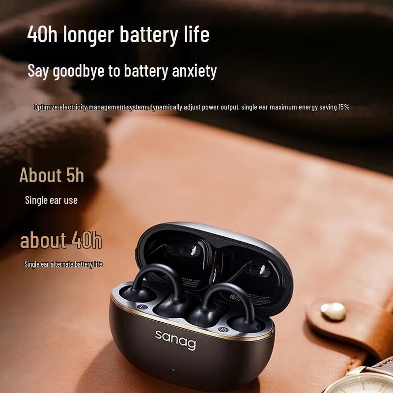 SANAG Z50 Ultra Ear Clip AI Bluetooth Sports Headphones