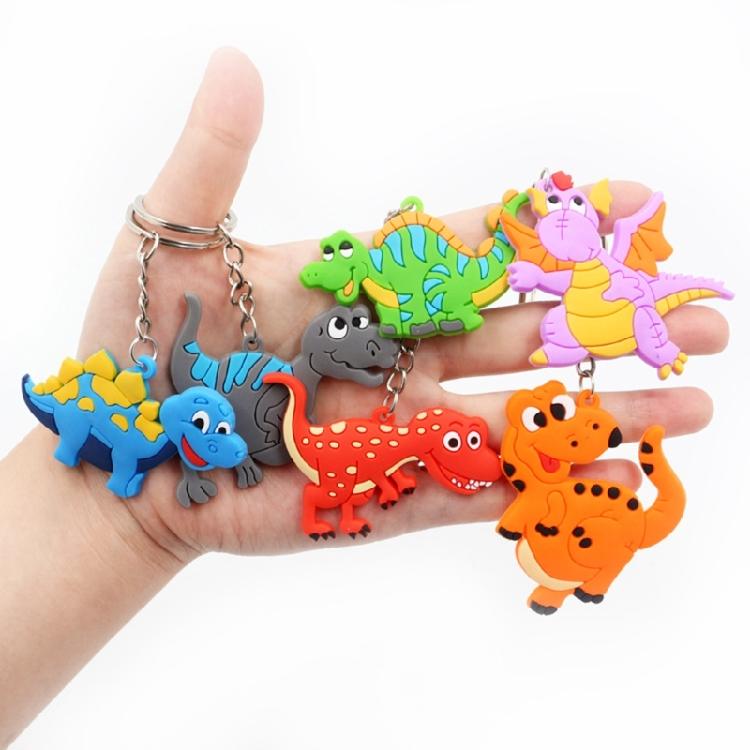 12 Pieces Dinosaur Keychains Keyrings Decoration for Birthday Party Supplies