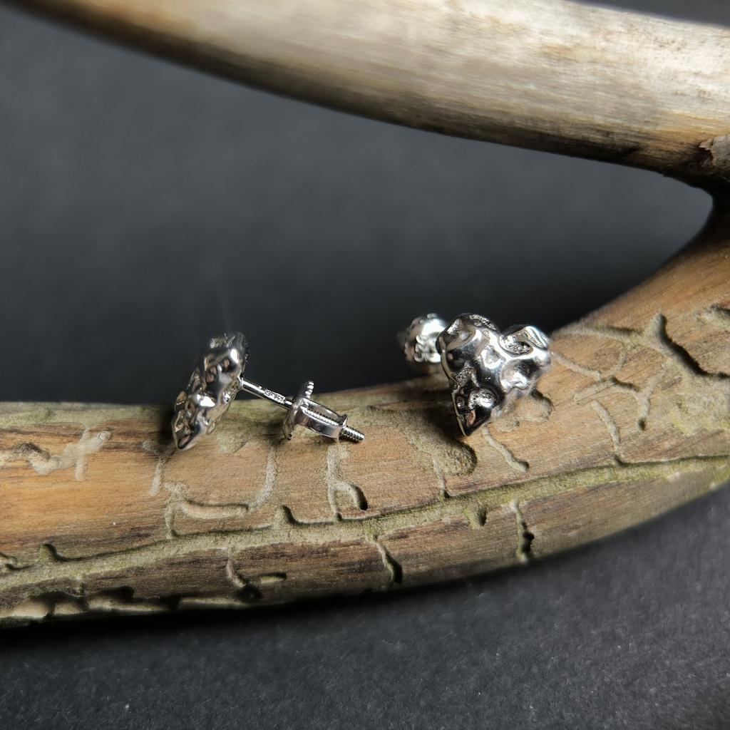 Silver Earrings Without Stones (2186823)