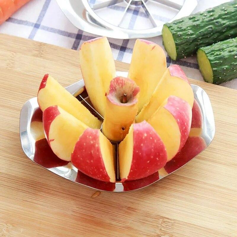 Fruit Apple Pear Cutter Stainless Steel Divider Slicer Cutting Corer Kitchen Vegetable Fruit Tools Accessories Gadgets Supplies