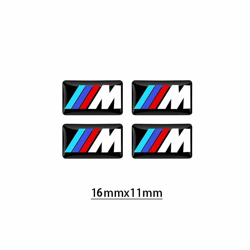 Car Sticker 4/8pcs Car Steering Wheel Decoration Center Hub Cap Emblem Badge DIY Sticker Styling Ornament Accessories for BMW xksh32