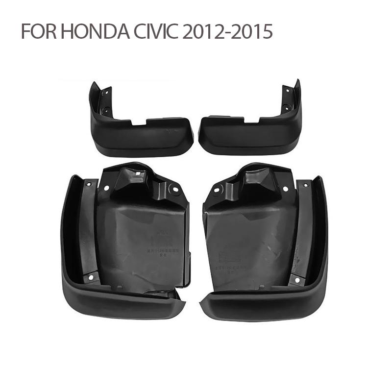 2012 2013 2014 2015 For HONDA Civic Mudguard Fender Mud Flaps Guards Splash Mudflaps Car Accessories Front and Rear Wheels