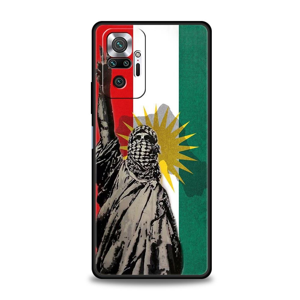 K-Kurdistan Flag Phone Case For Xiaomi Redmi Note 14 13 12 5G 11 10 Pro Plus 4G 9S 9 14C 13C 12C 10C 9C 9A Soft TPU Cover