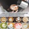 1/2Pcs Stainless Steel Milk Frothing Pitcher 350ml Milk Frothing Jug with Spoon Milk Pitcher Cup for Making Cappuccino Latte