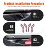 Glossy Black Interior Door Handle Grab Trim Cover For BMW 5 Series G60 2024+