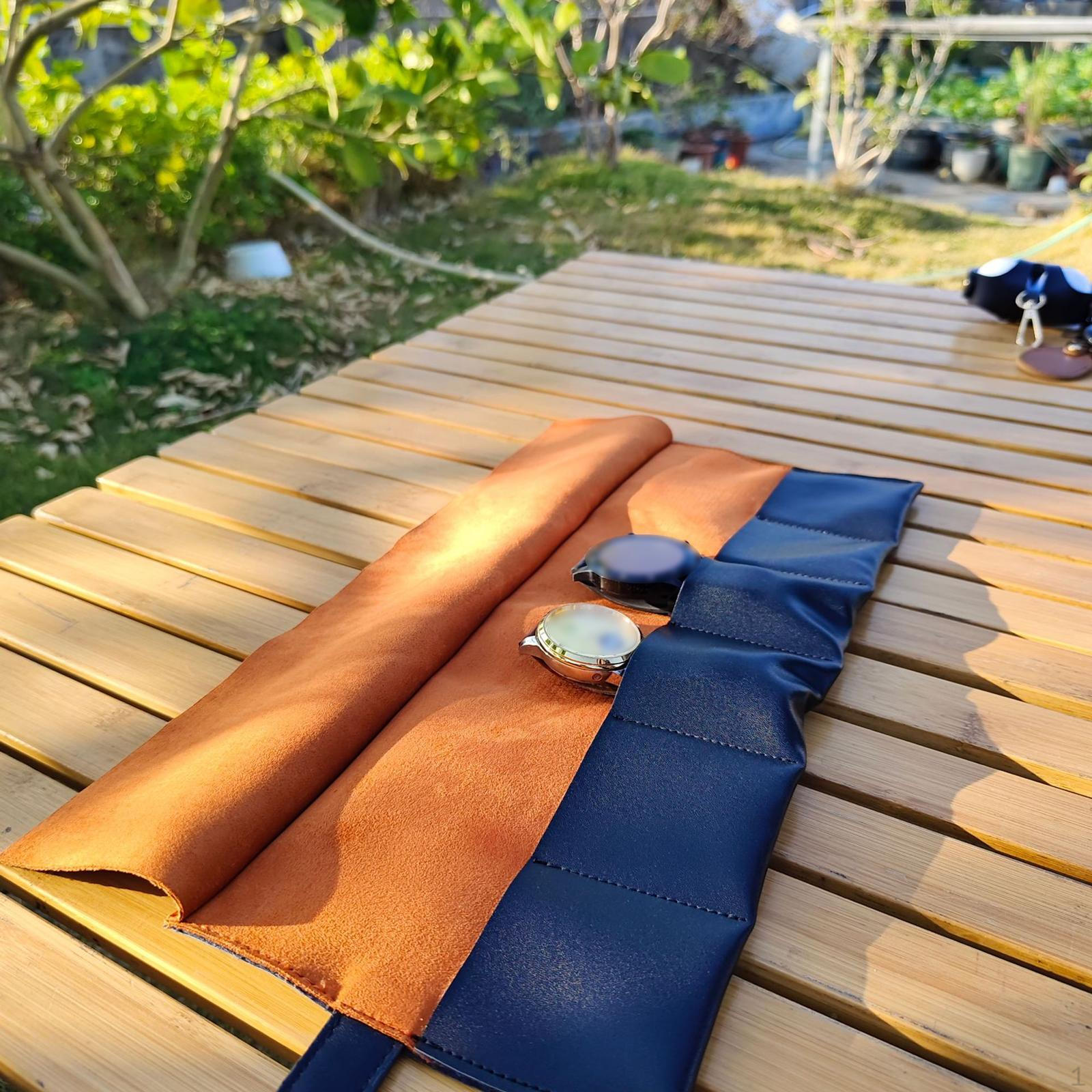 

Универсальная сумка для часов из искусственной кожи с защитой от царапин, 6 слотов, для портативных наручных часов чёрный