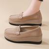 Dámské platformové mokasíny Lady Creepers Boty Silná podrážka Ležérní nazouvací Zvýšení výšky Nízké boty
