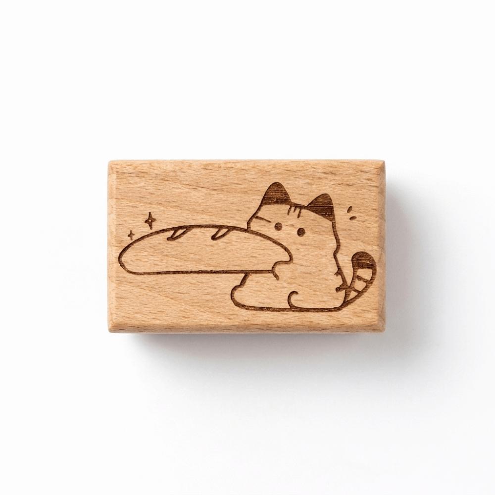 Cartoon Design Rubber Stamp Solid Wooden Grip Decorative Seal Cute Wooden Rubber Stamp Journal