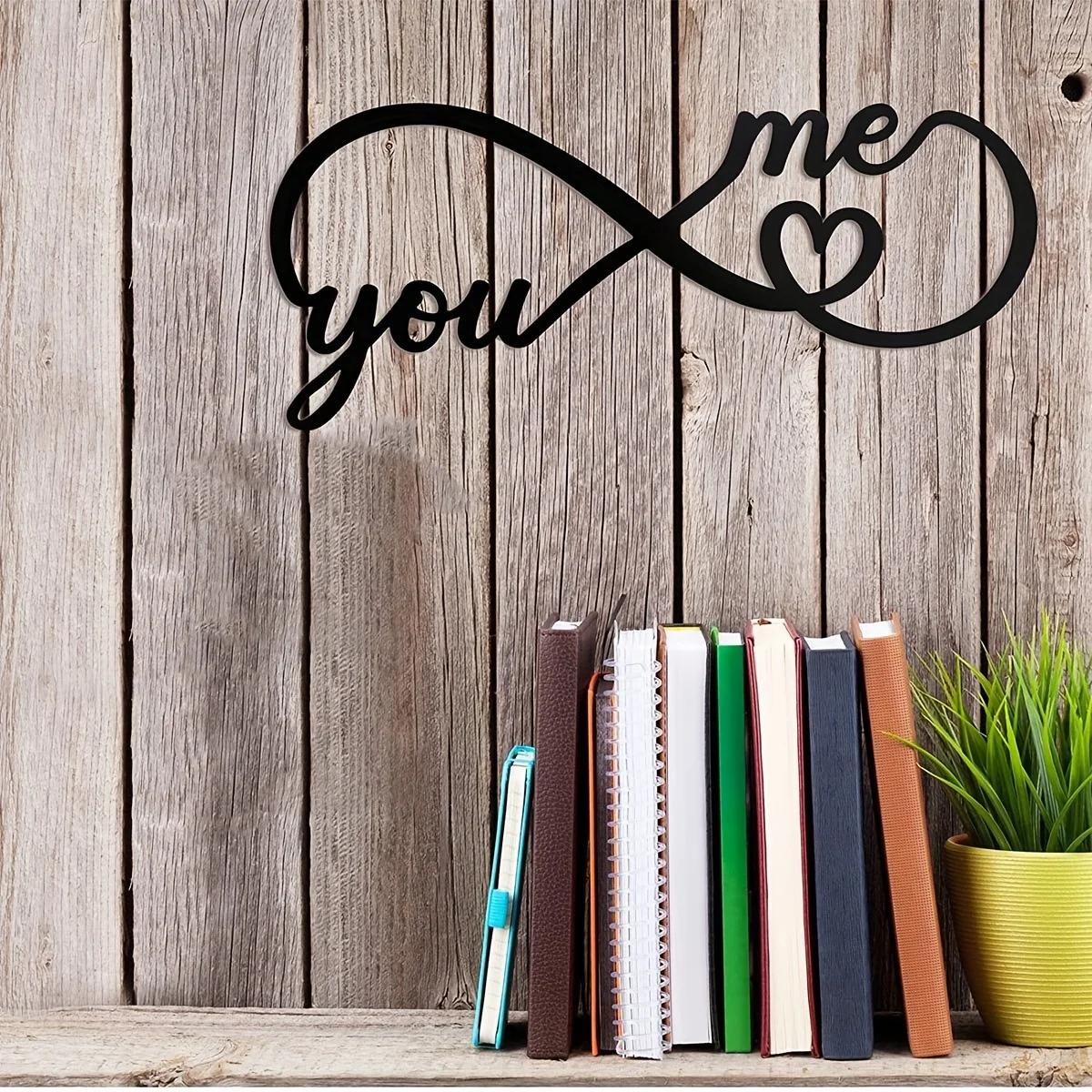 Геометрический Бесконечное Сердце Металлический Декор Стены Стильный Черный Знак Для Дома — фото 6