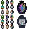 3d And Rick Print Womenmen Pullover Hoodie Sweatshirt Tops Jumper