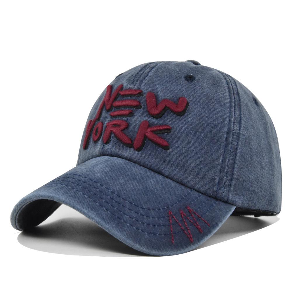 New York Baseball Caps Washed Cotton Hat For Men Women Gorras Snapback Caps Sun Protection Casquette Dad Hat Outdoors Cap
