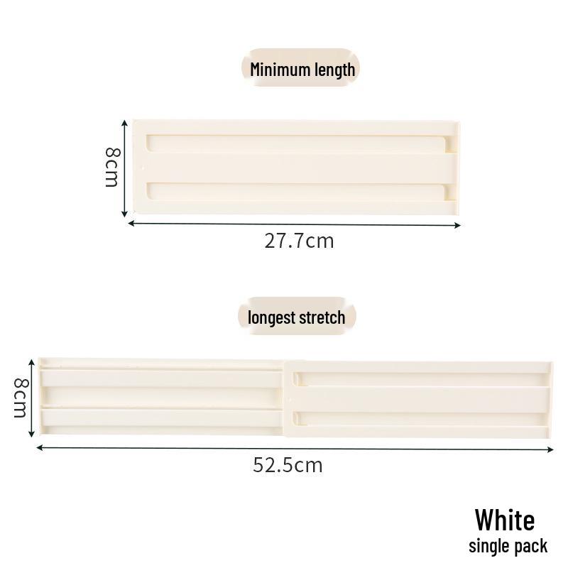 Retractable Transparent Drawer Divider for Kitchen & Wardrobe
