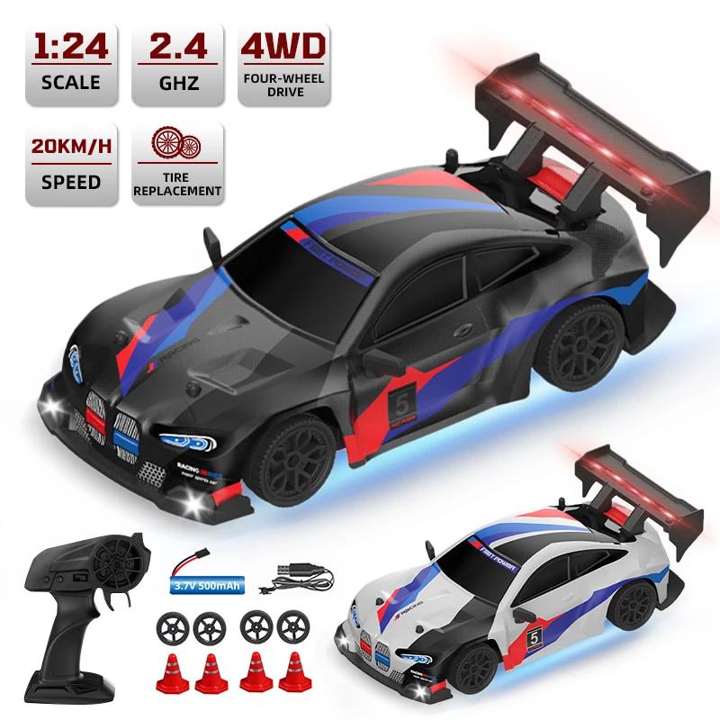 1/24 RC Drift Vehicle Remote Control Racing Car Competition Race Car Toy for Children 4WD High Speed Cars Electric Model Boys